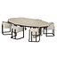 OKHA Barnett Dining Chair Olbad dining Table