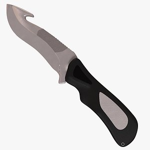survival knife 3d model