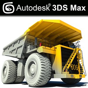3d model of mining truck dumper