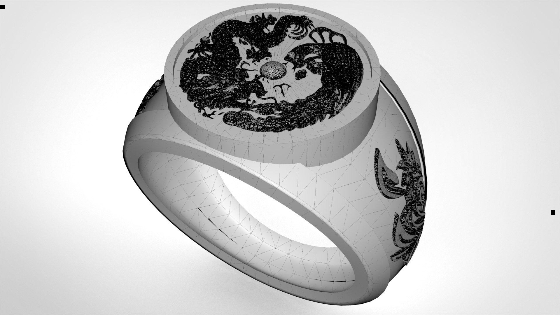 Dragon Men Ring 3D Model - TurboSquid 1544863