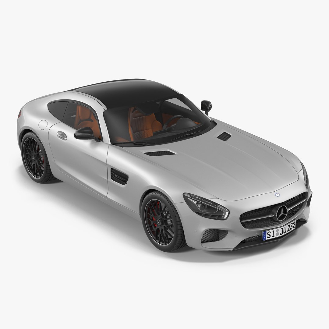 Mercedes Benz AMG GT 2016 Simple Interior 3D model preview