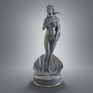 3ds max female figurine art