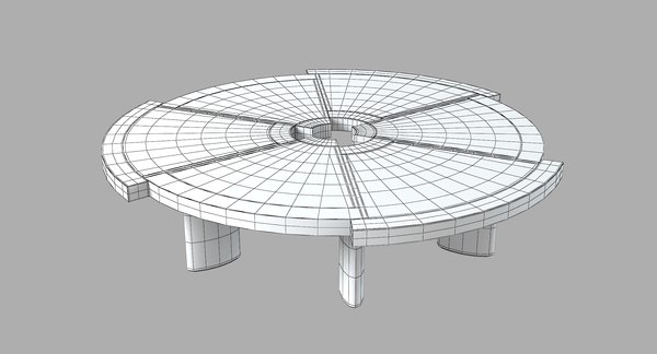 3d cassina rio table model