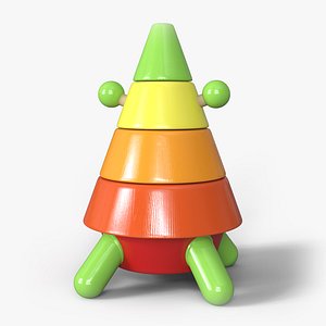 Toy Rocket Pyramid 3D