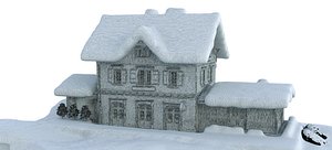 LAUTERBRUNNEN TRAIN STATION 2020 RAW model