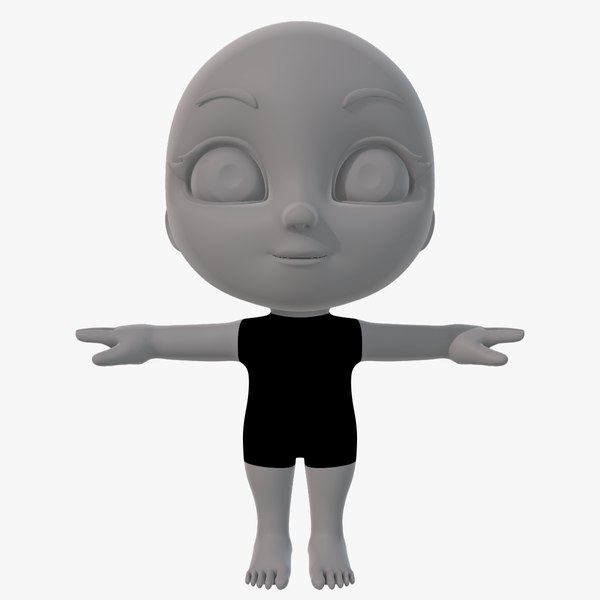 cartoon child 3D model