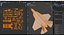 Stylized modern stealth fighter jet