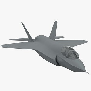 Stylized modern stealth fighter jet