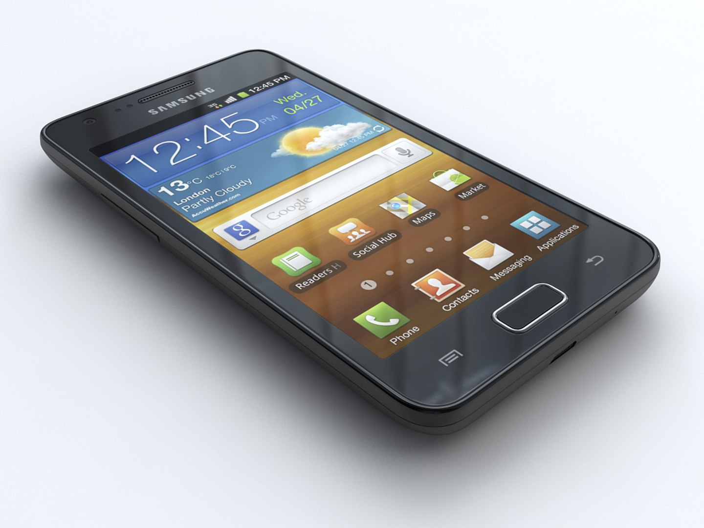 Samsung Galaxy R Mobile Phone 3d Model
