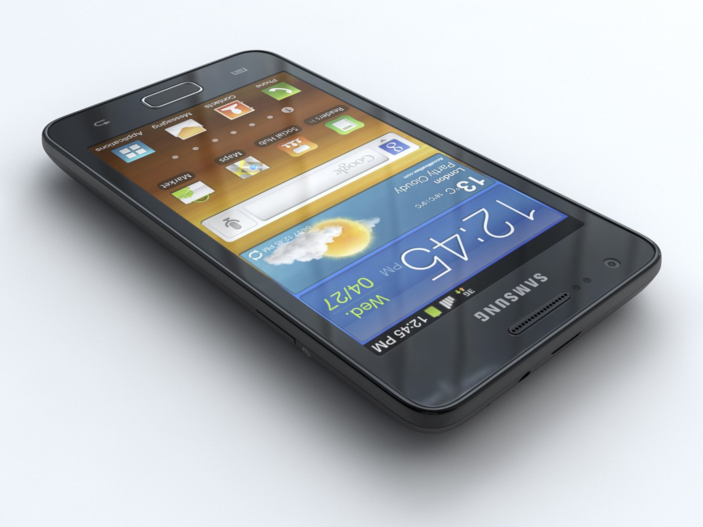 Samsung Galaxy R Mobile Phone 3d Model