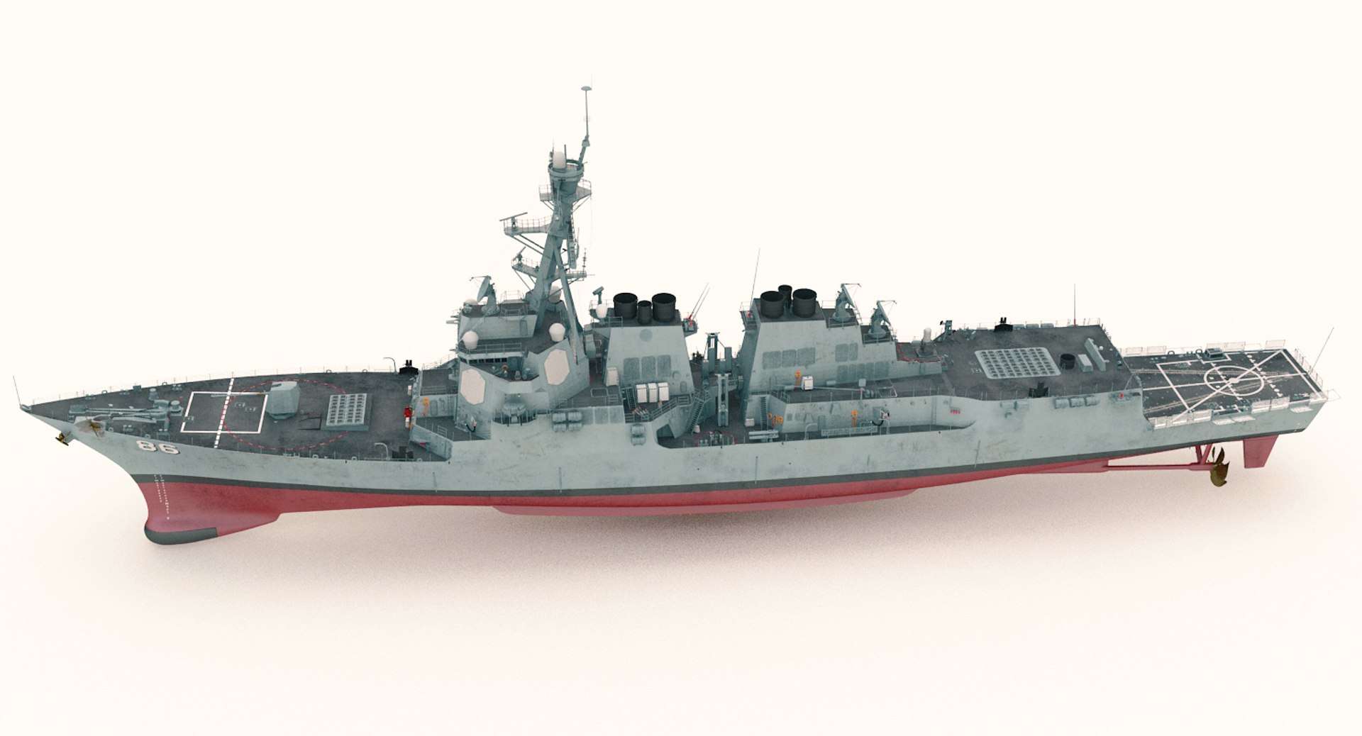 3D model uss shoup - TurboSquid 1377070