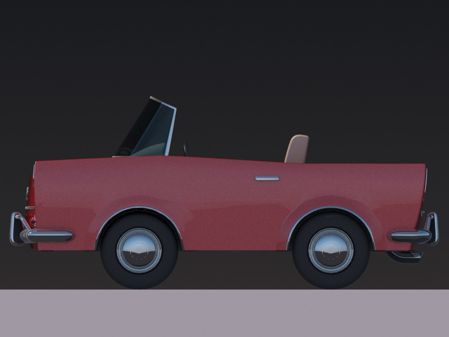 Convertible toy car 3D model - TurboSquid 1454817