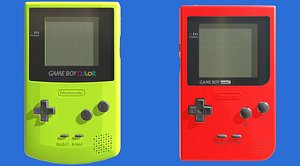 Game Boy Color And Pocket 3D model