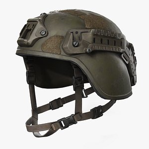 Military Neck Guard Helmet model