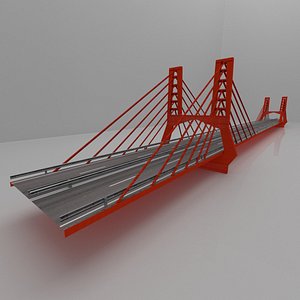 Tileable Suspension Bridge 3D model