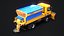 Realistic Snow Plow Truck 3D Model - Winter Service Vehicle with Plow and Salt Spreader