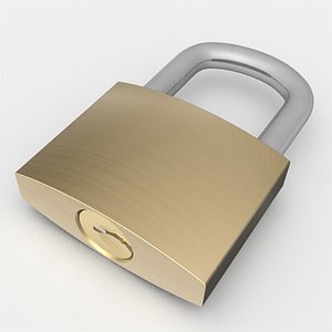 padlock lock 3d model