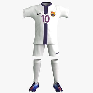 3d model soccer equipment clothes