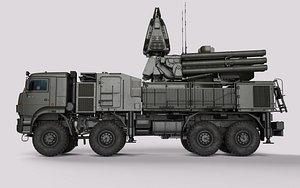 3D Pantsir S2  shell close air defence system