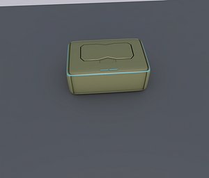 scifi storage crate 3D