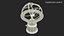 3D Silver Solar System Orrery with Marble Base Rigged for Cinema 4D