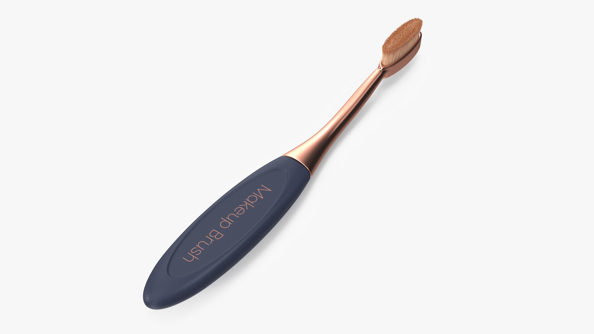 Professional Oval Eyeliner Brush Fur 3D model preview