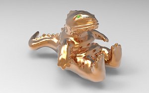 Cute toy dragon 3D