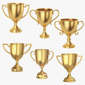Trophy Cups collection v1 3D