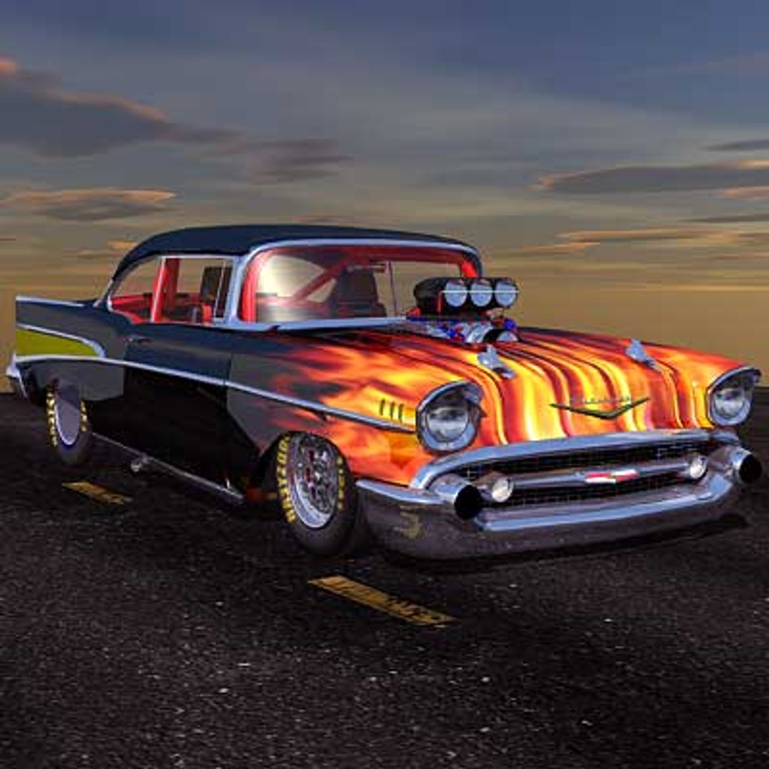 3d Hot Rod Cars Model