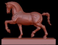 LEONARDO  DA VINCI horse sculpture statue
