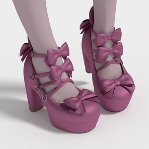 3ds max lolita shoes