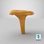 Young Yellow Chanterelle 3D Model