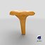 Young Yellow Chanterelle 3D Model
