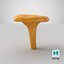 Young Yellow Chanterelle 3D Model