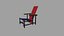 RedBlueChair Del dibujo original