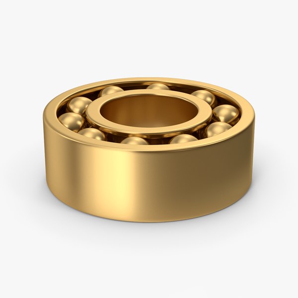 Gold Ball Bearing 3D model