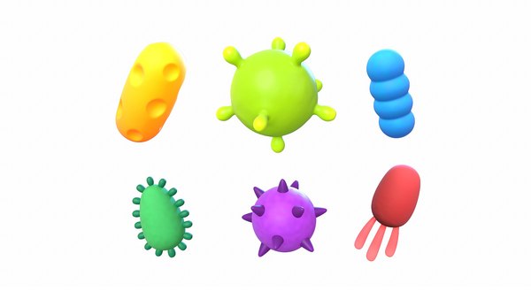 bacteria pack 3D model