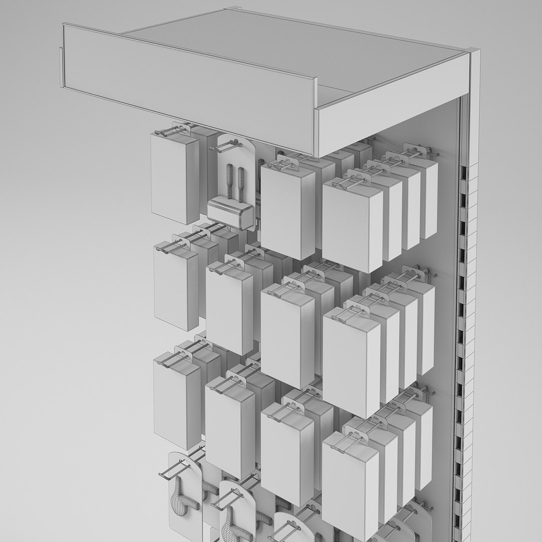 Display Rack Energizer 3d Model