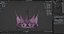 PBR material European iron crown middle mold three-level group