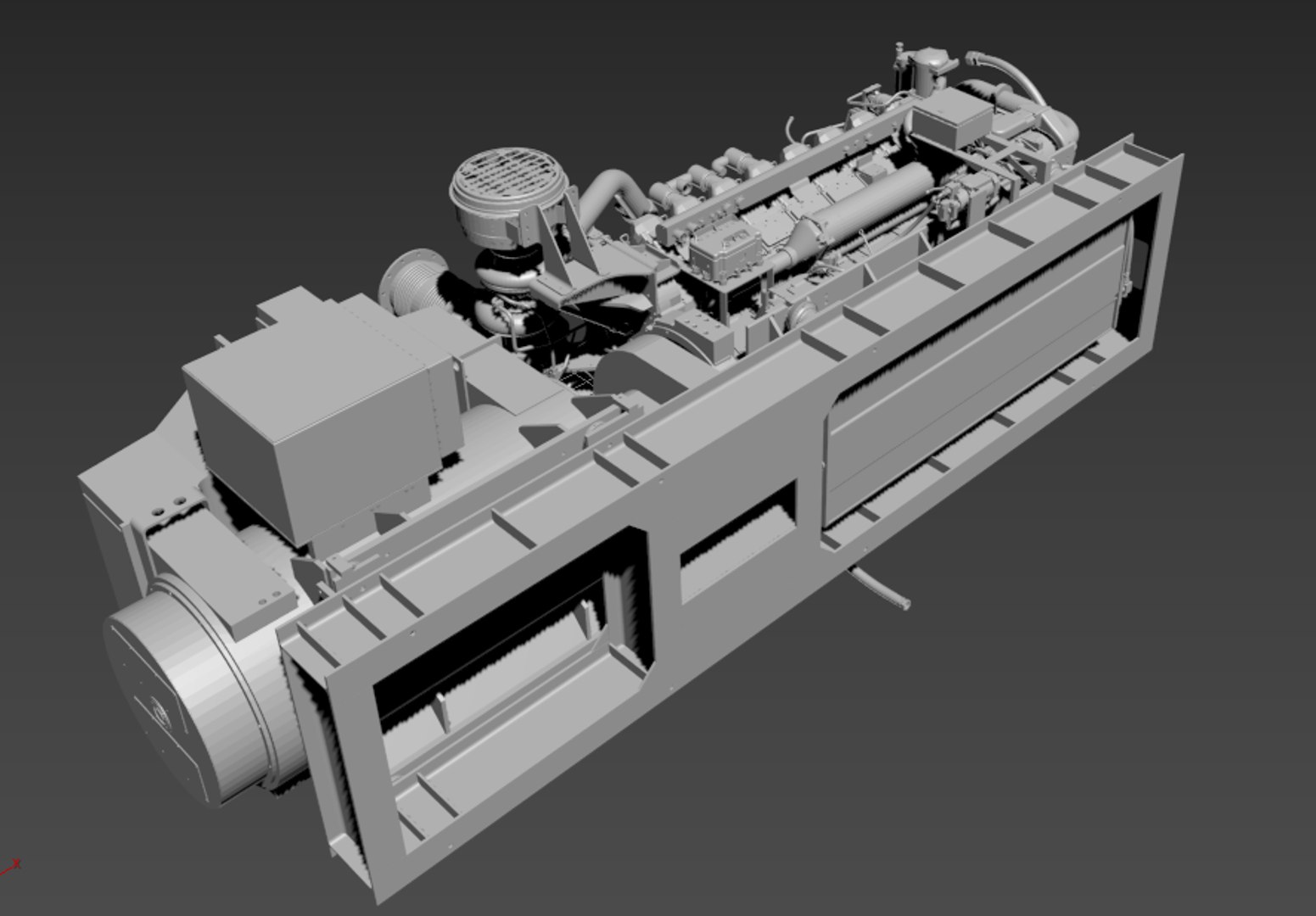 3d model of diesel engine