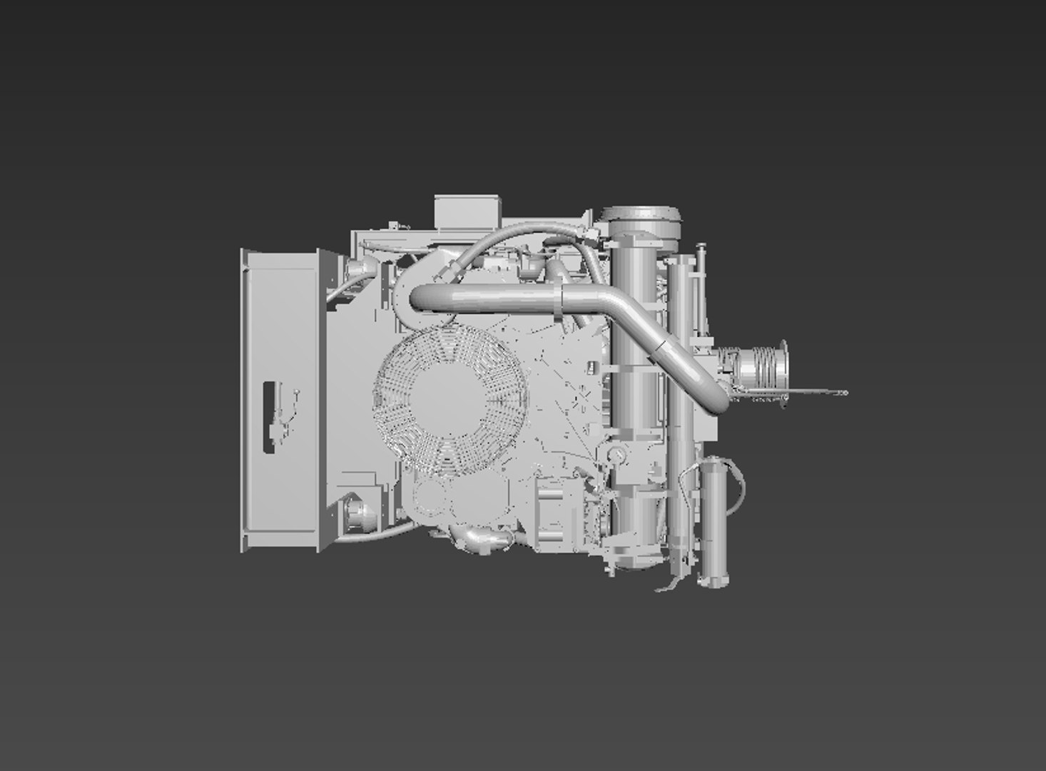 3d model of diesel engine