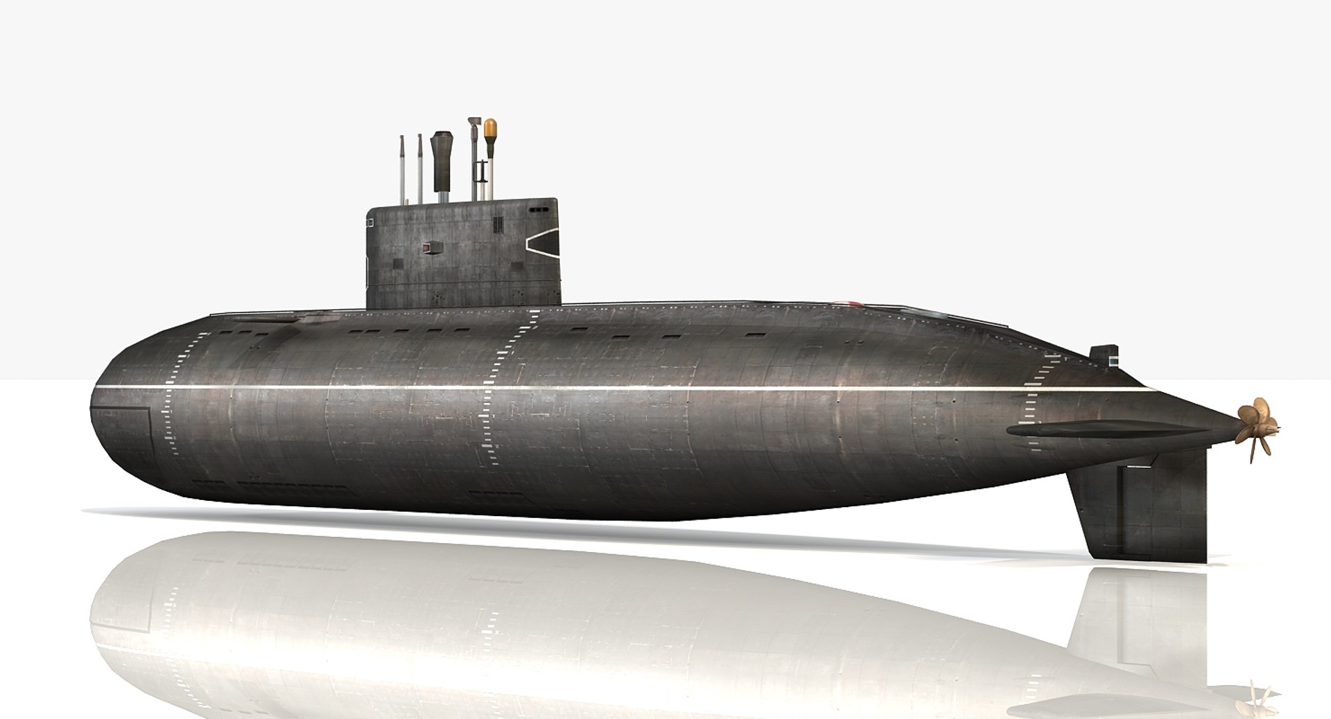 Russian Kilo Class Submarine 3D Model - TurboSquid 1158250