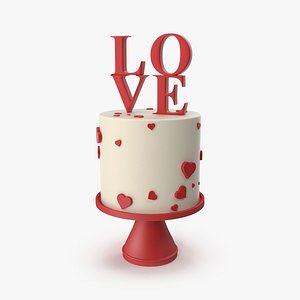 Love Decor Cake 3D