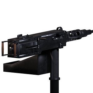 3d model m2hb 50cal