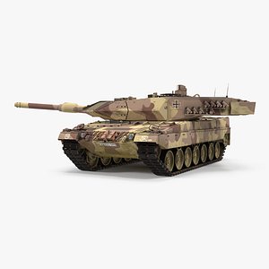 3d german battle tank leopard model