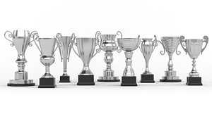 Trophy Cup Collection 3D model