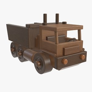 3D wooden truck