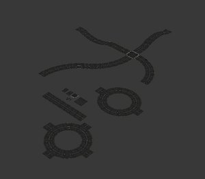 3d road set