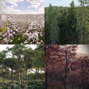 3D model Real Trees I