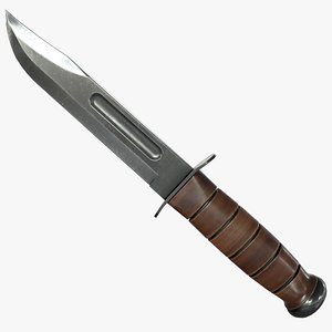 ka-bar knife obj